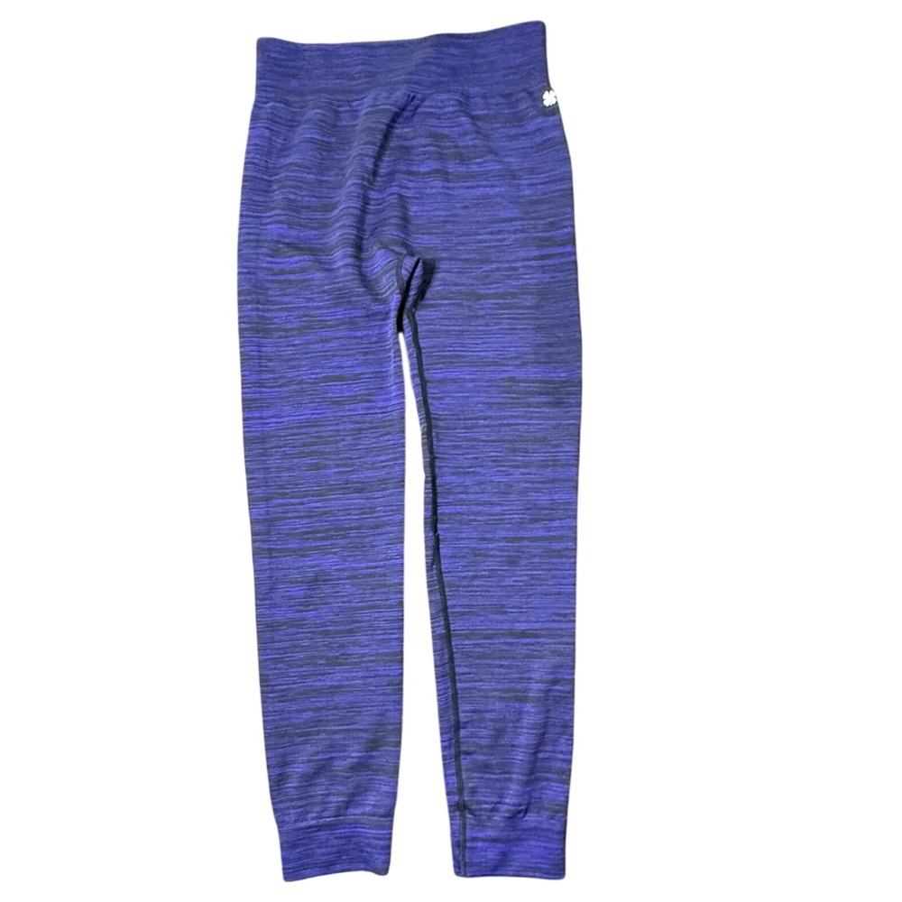 Lucky Brand Purple Black Space Dye Athletic‎ Yoga Running Leggings